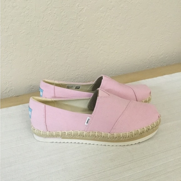NEW TOMS Alpargata Platform Rope size 6 pink - Picture 3 of 8